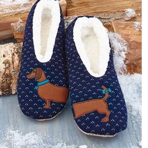 New in package dachshund dog slippers